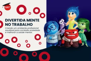 Na imagem estão os desenhos das emoções de divertidamente e o título do artigo.