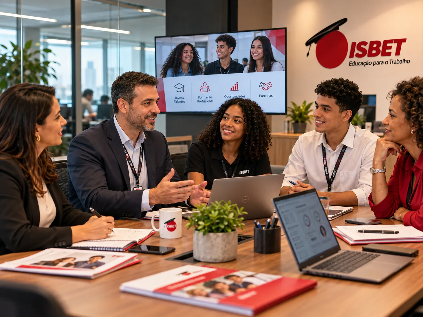 Equipe de empresa em ambiente de trabalho